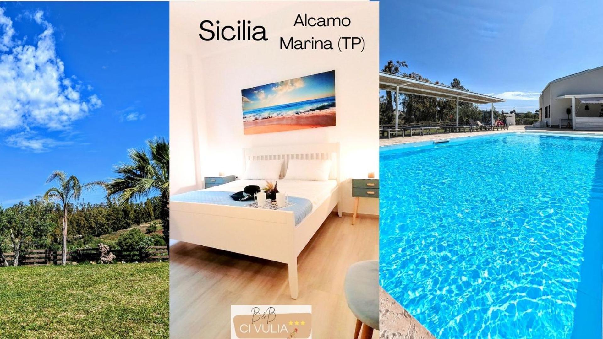 Ci Vulia B&B - Sicilia Sea, Pool, Bbq, Tv, Wi-Fi 阿尔卡莫马里纳 外观 照片